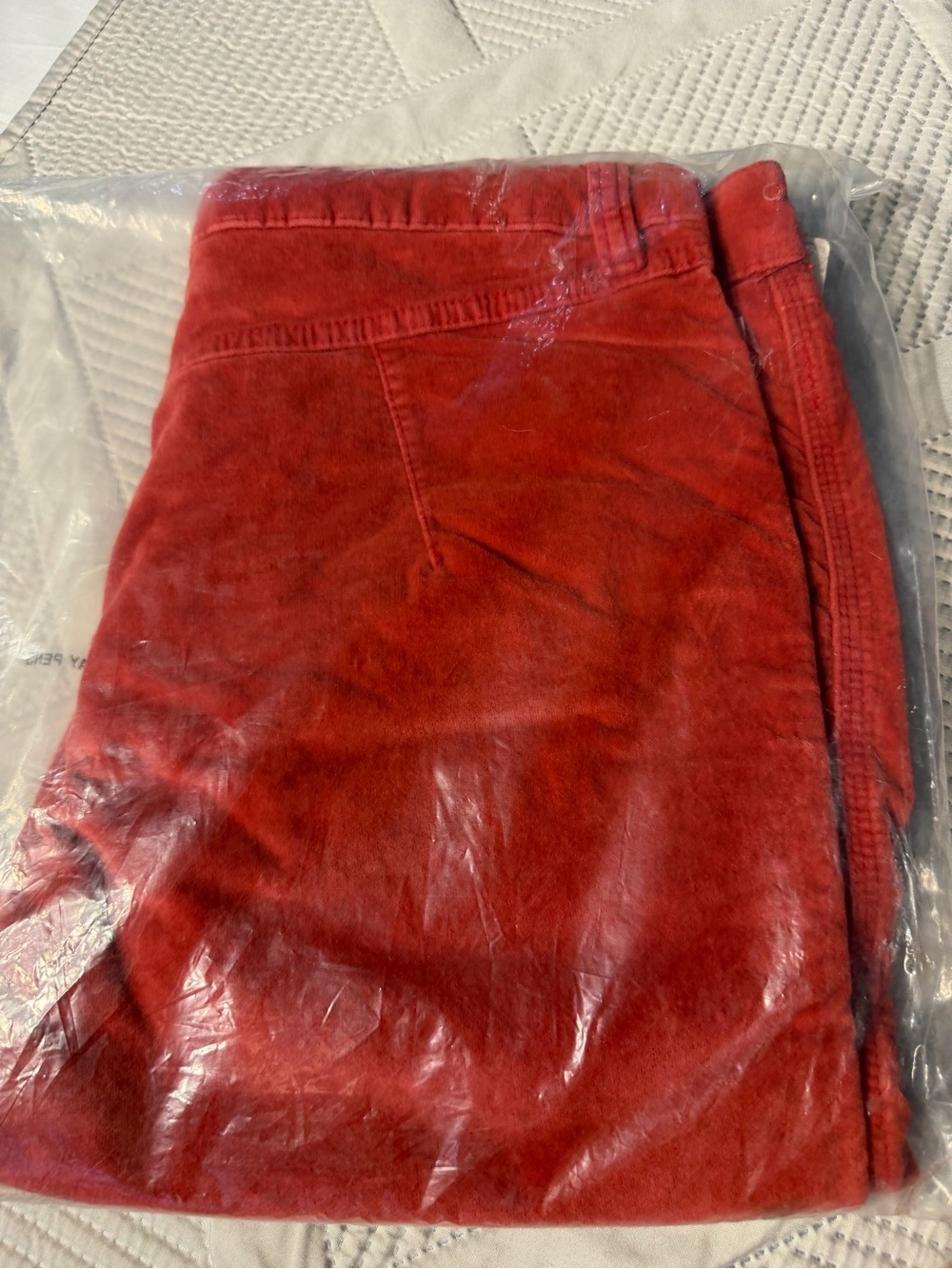 Free People High Time Kick Flare Red Dahlia Corduroys Sz 14 NWT - Picture 9 of 13